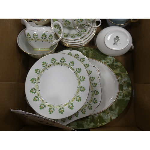 2 - Two boxes of Aynsley porcelain and similar.