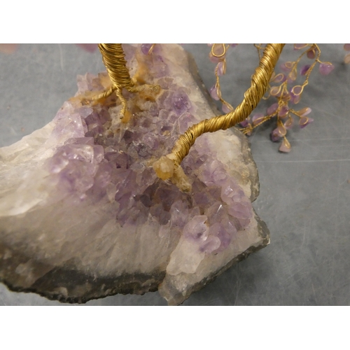 52 - Amethyst geode money tree.