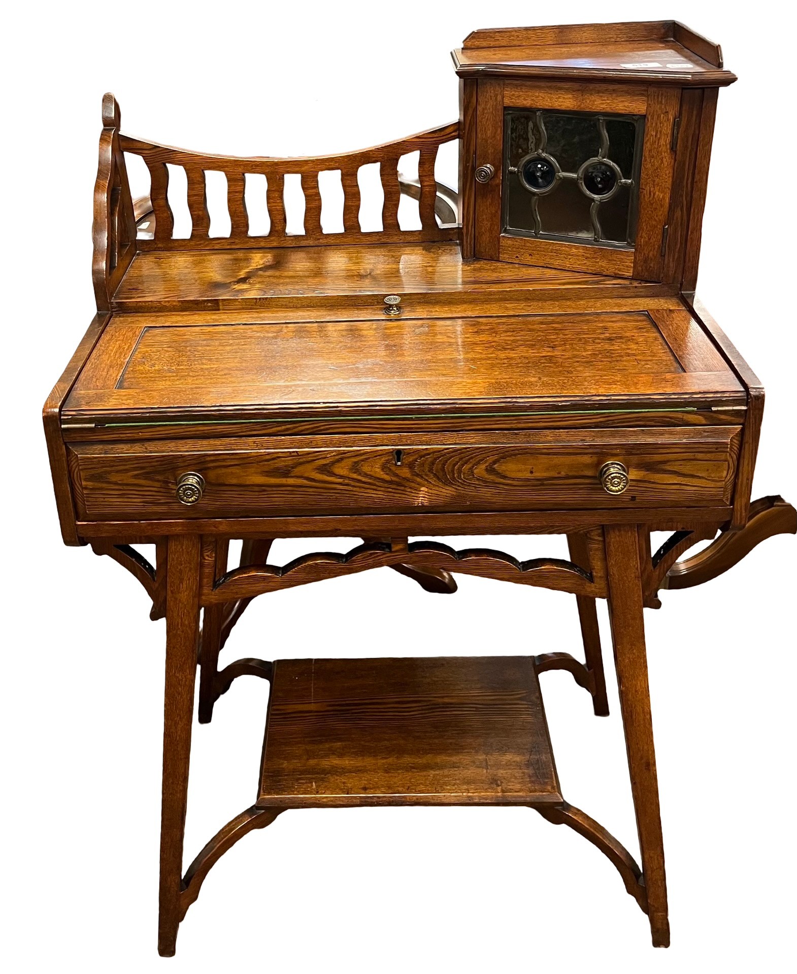 Edwardian Arts and Craft writing table in the manner of Liberty & Co ...