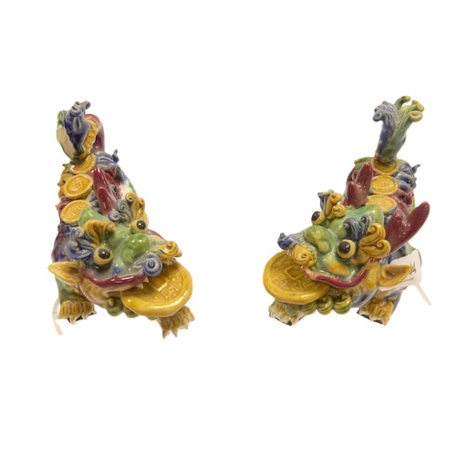 Two Chinese temple dogs.