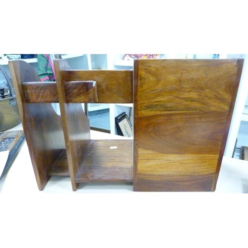 79 - Rustic wood stationery/desk stand.