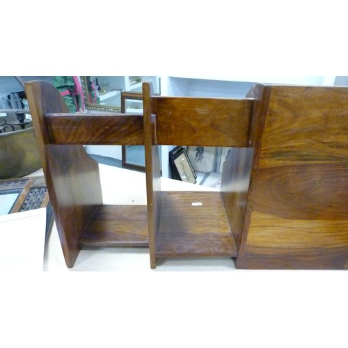 79 - Rustic wood stationery/desk stand.