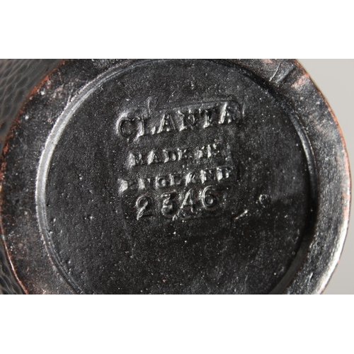 10 - Pair of Bretby style Clanta pattern 2346 vases, 25cm tall.&nbsp;