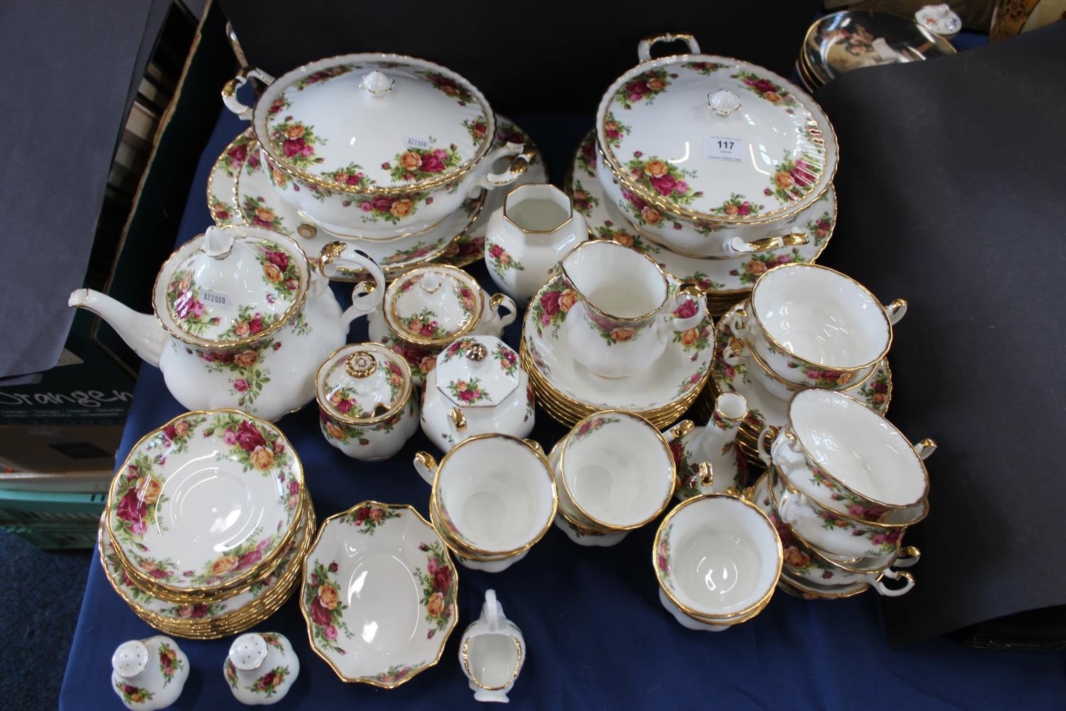 Royal Albert Old Country Roses pattern dinner and tea ware including ...