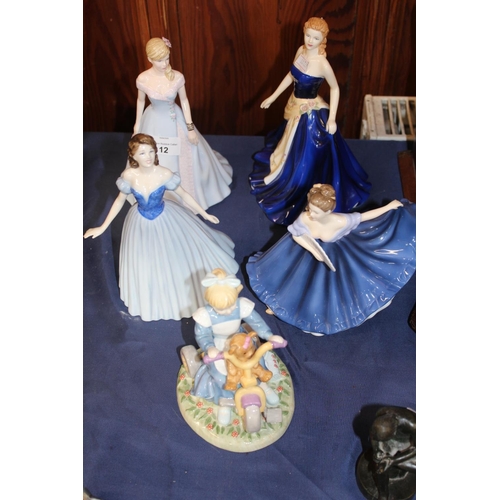 12 - Royal Doulton figurines to include Pretty Ladies Olivia HN5114, Charlotte HN4758, Deborah HN4468, Of... 