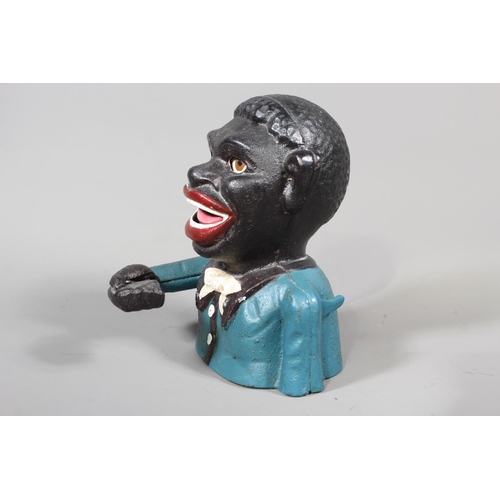 19 - Cast metal mechanical 'Jolly' money bank.