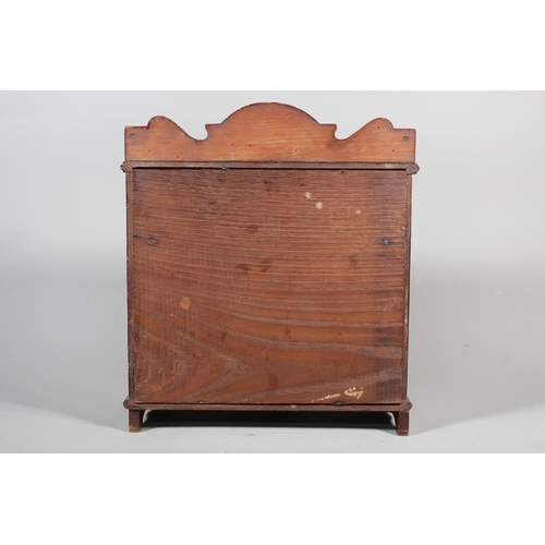 22 - Oak cased two door smokers cabinet, 33cm tall.&nbsp;
