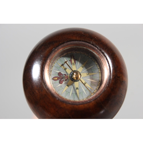 23 - Captains Compass Cane by A La Maison, boxed.&nbsp;