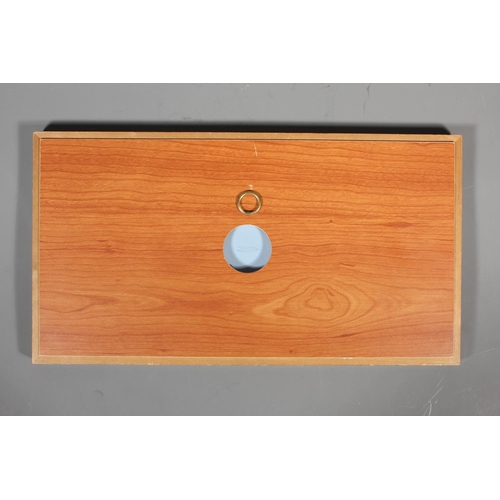 26 - Wedgwood jasperware plaque decorated with cherubs, 23cm x 8cm, frame 34cm x 19cm.&nbsp;