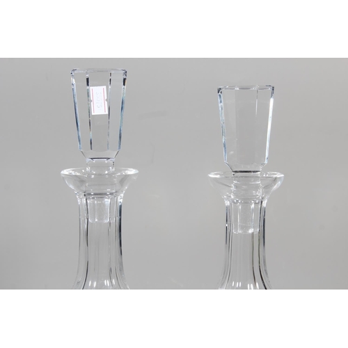 36 - Pair of cut glass decanters. (2)