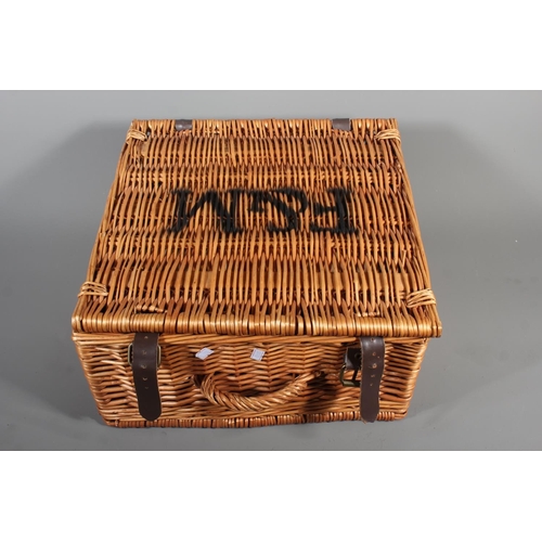 37 - Fortnum and Mason wicker picnic hamper.&nbsp;