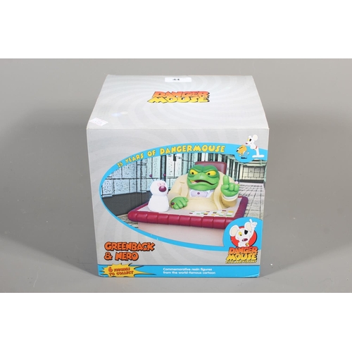 44 - Concept 2 Creation Danger Mouse 25th anniversary Greenback & Nero figure boxed.&nbsp;