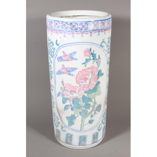 49 - Modern Oriental column stick stand, 46cm tall.&nbsp;