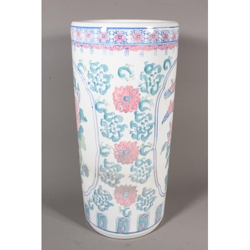 49 - Modern Oriental column stick stand, 46cm tall.&nbsp;