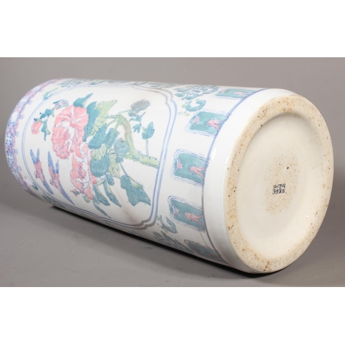 49 - Modern Oriental column stick stand, 46cm tall.&nbsp;