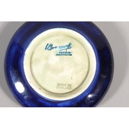 5 - Moorcroft floral pattern pin dish, 11cm diameter.&nbsp;