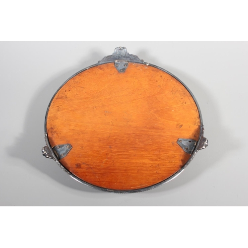 9 - Silver plated wedding cake stand, 33cm diameter.&nbsp;