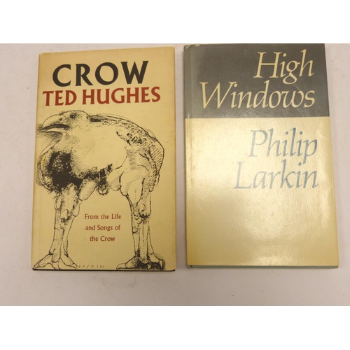 HUGHES TED. Crow. Orig. dark cloth in unclipped d.w. 1st ed., Faber ...