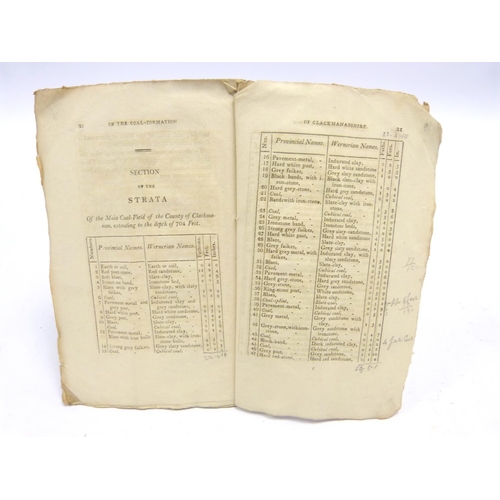 31 - BALD R., of Alloa.&nbsp;&nbsp;On the Coal-Formation of Clackmananshire. Orig. prntd. title leaf. 27p... 