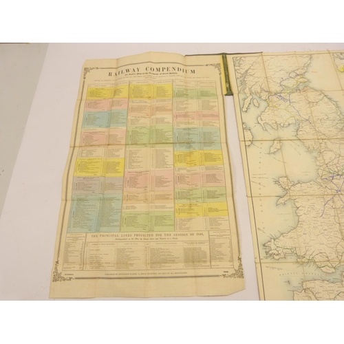 34 - TUCK HENRY.&nbsp;&nbsp;Tuck's Map of the Railways of Great Britain Open for Traffick, in Course of C... 