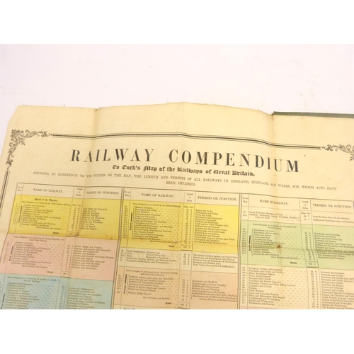 34 - TUCK HENRY.&nbsp;&nbsp;Tuck's Map of the Railways of Great Britain Open for Traffick, in Course of C... 