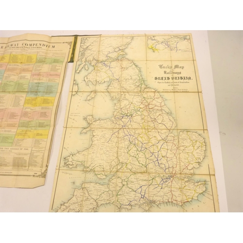 34 - TUCK HENRY.&nbsp;&nbsp;Tuck's Map of the Railways of Great Britain Open for Traffick, in Course of C... 