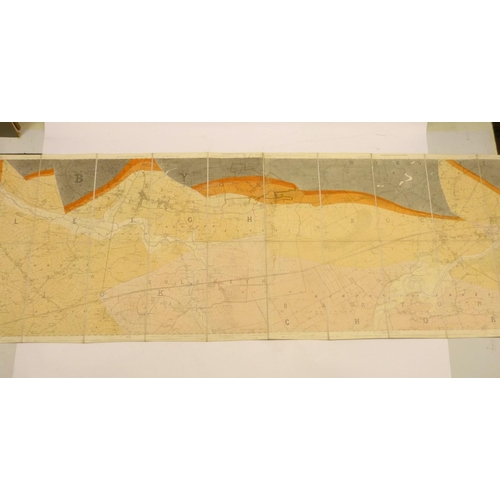 36 - ORDNANCE GEOLOGICAL SURVEY OF LANCASHIRE.  Sheets 102 & 103, Leigh Astley & Worsley District... 