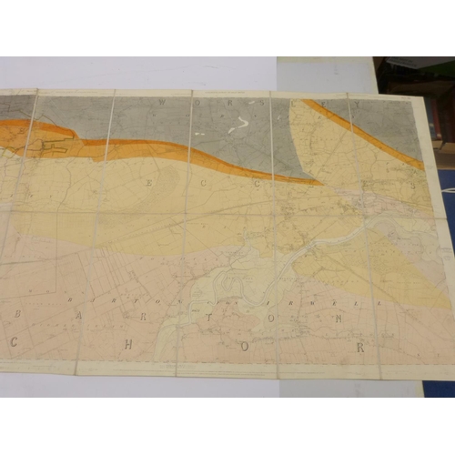 36 - ORDNANCE GEOLOGICAL SURVEY OF LANCASHIRE.  Sheets 102 & 103, Leigh Astley & Worsley District... 