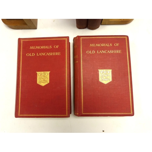 37 - TAYLOR HENRY.&nbsp;&nbsp;Old Halls in Lancashire & Cheshire. Litho plates & plans. Quarto. O... 