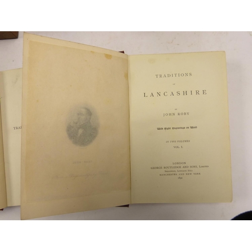 37 - TAYLOR HENRY.&nbsp;&nbsp;Old Halls in Lancashire & Cheshire. Litho plates & plans. Quarto. O... 
