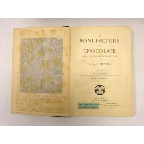 55 - Sugar, Chocolate & Cocoa.  A collections of vols. incl. J. A. R. & B. E. R. Newlands, Sugar,... 