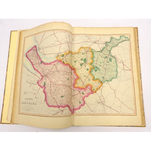 81 - BACON G. W. & CO.&nbsp;&nbsp;Bacon's Large Print County Atlas Comprising Forty Beautifully Engra... 