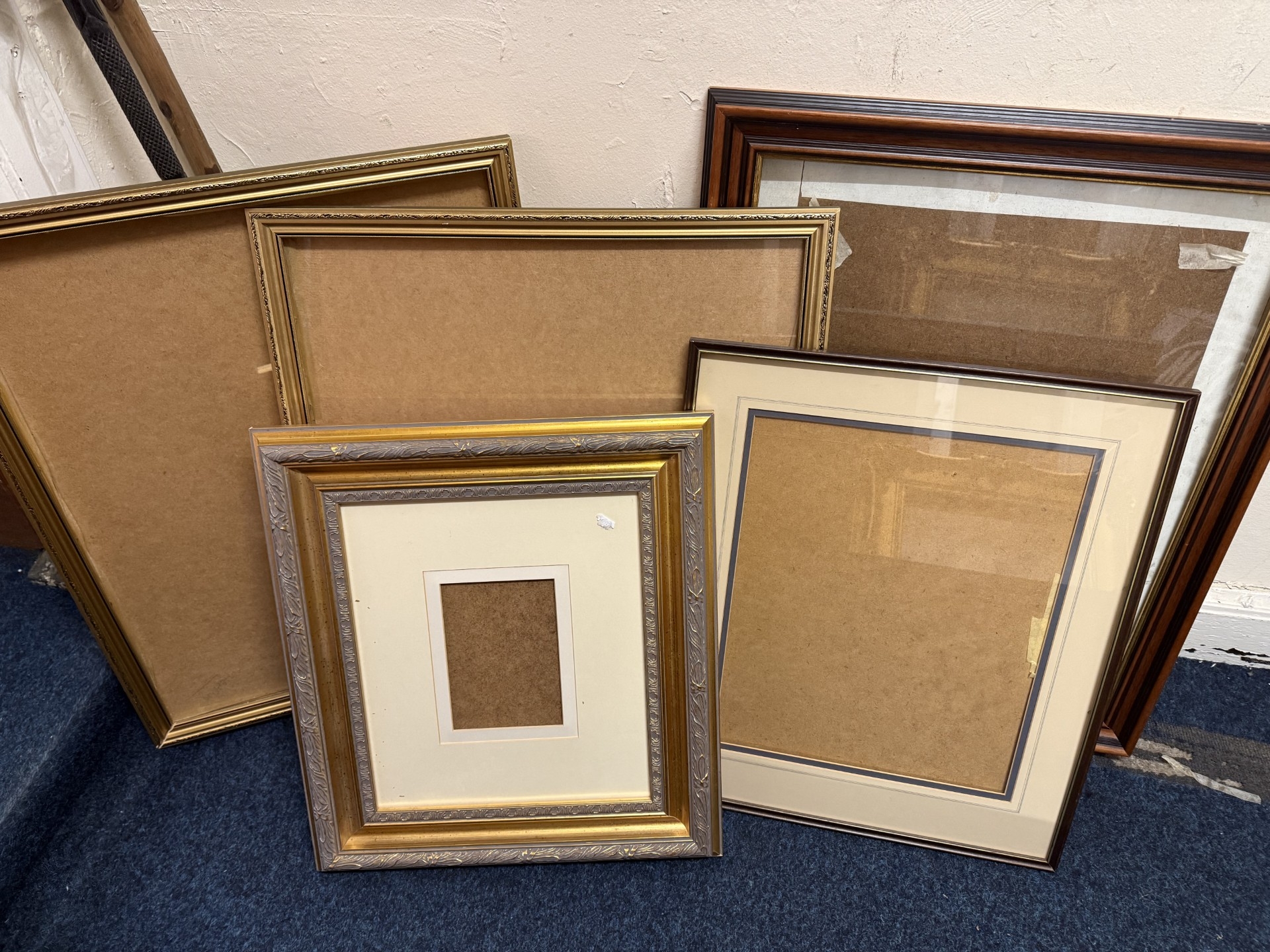 Selection of picture frames.
