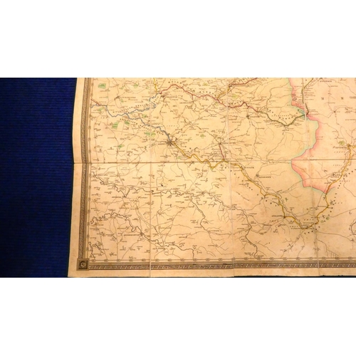 57 - BRADSHAW G.  2 maps. G. Bradshaw's Map of Canals Situated in the Counties of Lancaster, York, Derby ... 