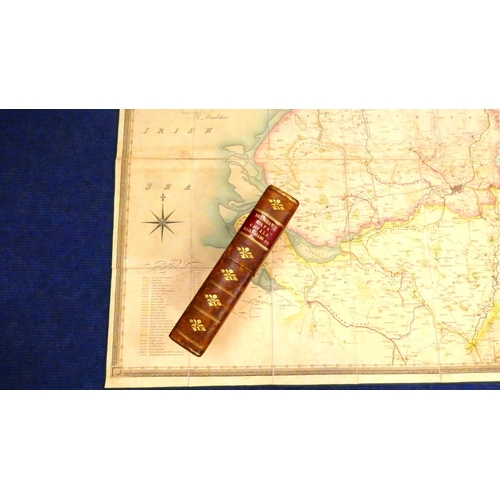 57 - BRADSHAW G.  2 maps. G. Bradshaw's Map of Canals Situated in the Counties of Lancaster, York, Derby ... 