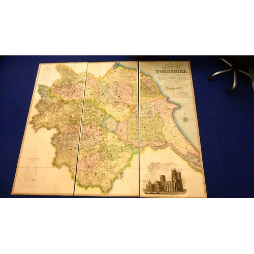 58 - TEESDALE HENRY & CO. & STOCKING C.&nbsp;&nbsp;Yorkshire ... Map of the County Constructed fr... 