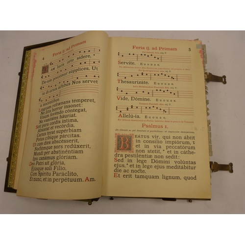 92 - CISTERCIAN ORDER.  Psalterium Davidicum ad Usum Sacri Ordinis Cisterciensis ... Cura ... Gabrielis S... 