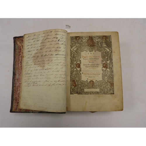 93 - GENEVA (BREECHES) BIBLE, PRAYER BOOK & PSALTER.  The Booke of Common Prayer with the Psalter or ... 
