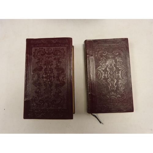94 - Holy Bible & Book of Common Prayer.  2 vols. Embossed maroon morocco, a.e.g. Each inscribed 