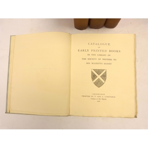 SIGNET LIBRARY. Catalogue of the Printed Books in the Library of the ...