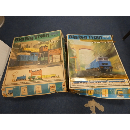 Two model Big Big Train sets and track.