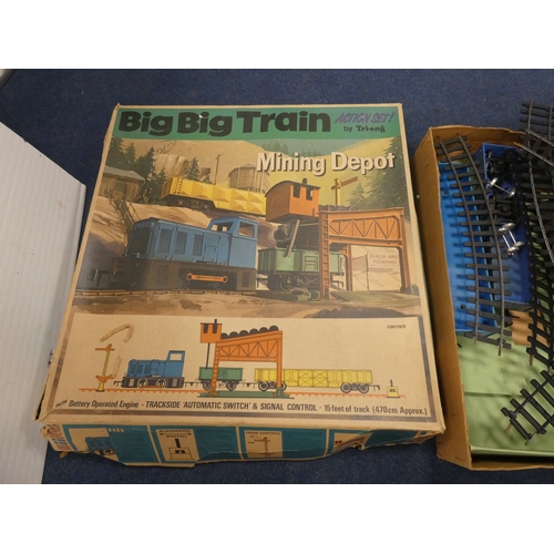 Two model Big Big Train sets and track.