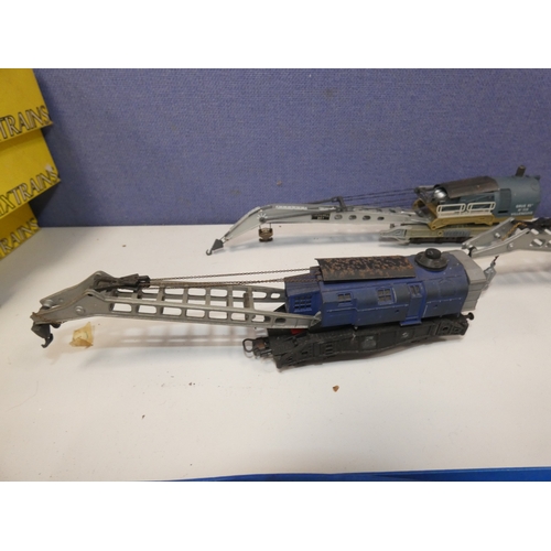 Ten various model crane cars, no. 133, Booth Rodley, Grue 85T etc.