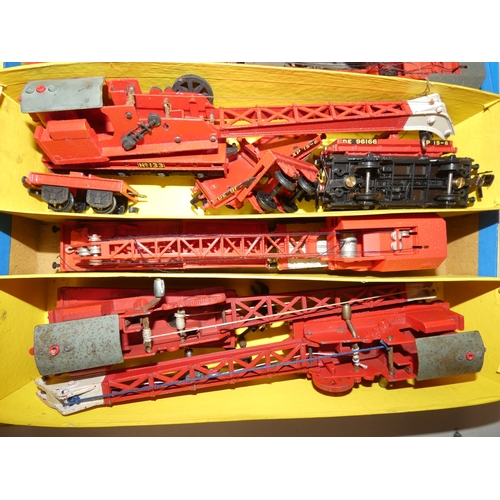 Ten various model crane cars, no. 133, Booth Rodley, Grue 85T etc.