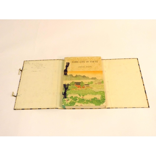 29 - INOUYE JUKICHI.  Home Life In Tokyo. Col. frontis & woodblock illus. Orig. pict. wrappers in fld... 
