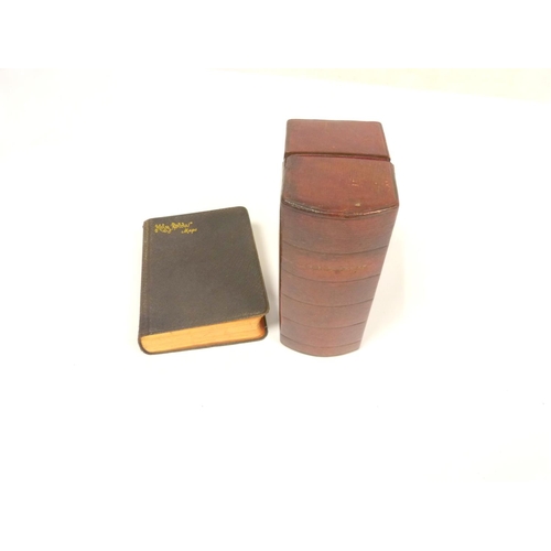 94 - Holy Bible & Book of Common Prayer.  2 vols. Embossed maroon morocco, a.e.g. Each inscribed 