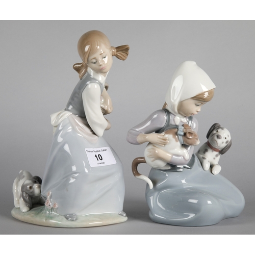 Two Lladro figures to include 'Little Friskies' 5032 and 'Naughty