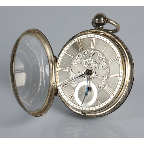 51 - Victorian silver cased pocket watch, hallmarked London 1873, gross weight 124g.