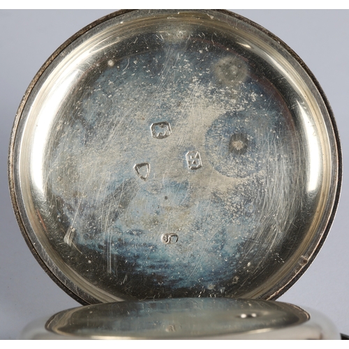 51 - Victorian silver cased pocket watch, hallmarked London 1873, gross weight 124g.