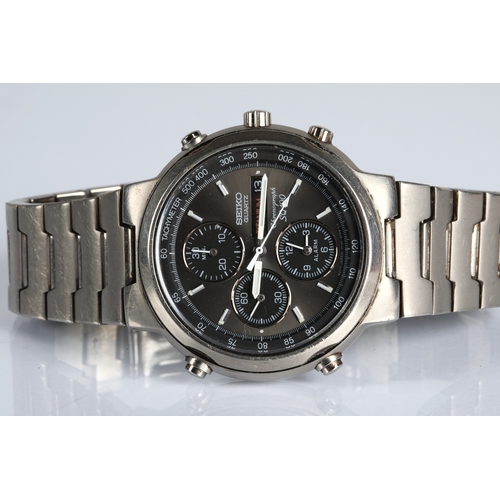 55 - Seiko Macchina Sportiva gents chronograph wristwatch, boxed.